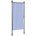 Jaluzea rulou de exterior albastru/alb 120x270 cm țesătură/oțel - WALTI WALTI