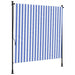 Jaluzea rulou de exterior albastru/alb 150x270 cm țesătură/oțel - WALTI WALTI