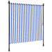 Jaluzea rulou de exterior albastru/alb 150x270 cm țesătură/oțel - WALTI WALTI
