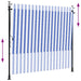 Jaluzea rulou de exterior albastru/alb 200x270 cm țesătură/oțel - WALTI WALTI