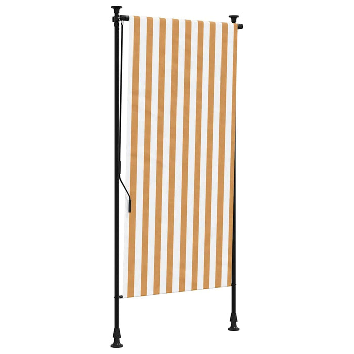 Jaluzea rulou de exterior portocaliu/alb 100x270 cm textil/oțel - WALTI WALTI