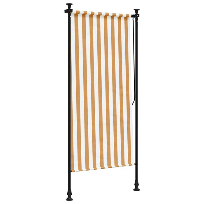 Jaluzea rulou de exterior portocaliu/alb 100x270 cm textil/oțel - WALTI WALTI