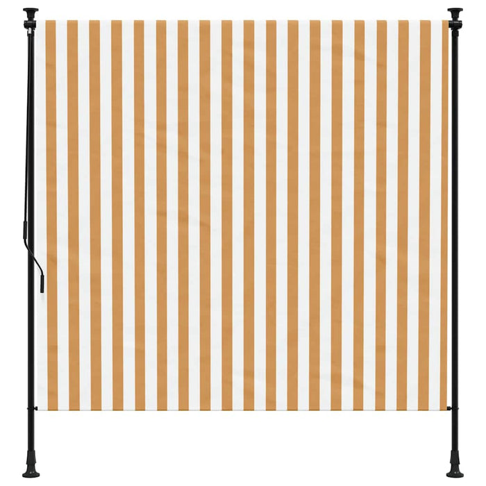 Jaluzea rulou de exterior portocaliu/alb 150x270 cm textil/oțel - WALTI WALTI
