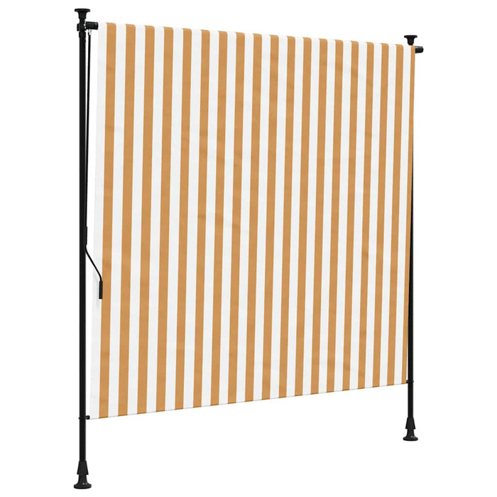 Jaluzea rulou de exterior portocaliu/alb 200x270 cm textil/oțel - WALTI WALTI