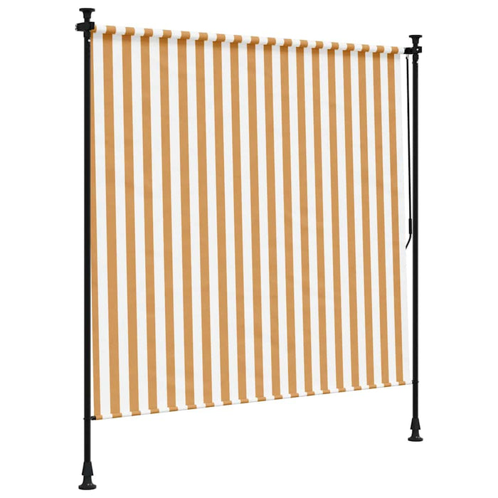 Jaluzea rulou de exterior portocaliu/alb 200x270 cm textil/oțel - WALTI WALTI