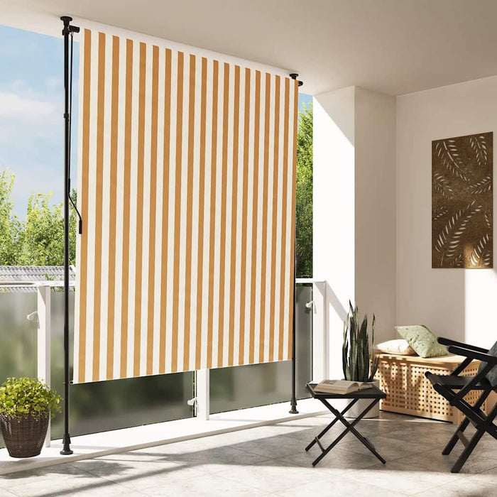 Jaluzea rulou de exterior portocaliu/alb 200x270 cm textil/oțel - WALTI WALTI