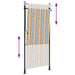 Jaluzea rulou de exterior galben/alb 100x270 cm țesătură/oțel - WALTI WALTI