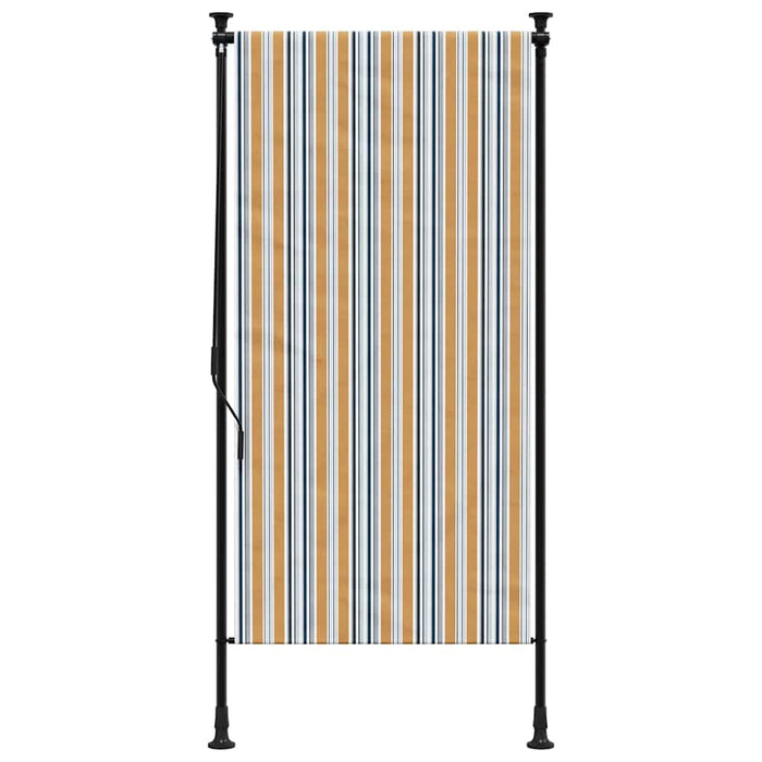 Jaluzea rulou de exterior, galben/alb, 120x270 cm țesătură/oțel - WALTI WALTI