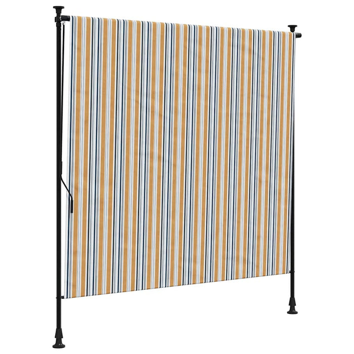Jaluzea rulou de exterior, galben/alb, 150x270 cm țesătură/oțel - WALTI WALTI