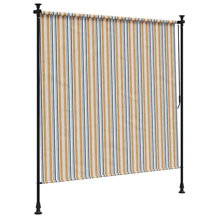 Jaluzea rulou de exterior, galben/alb, 150x270 cm țesătură/oțel - WALTI WALTI