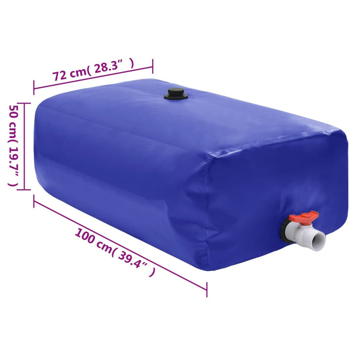 Rezervor de apă cu robinet, pliabil, 360 L, PVC - WALTI WALTI