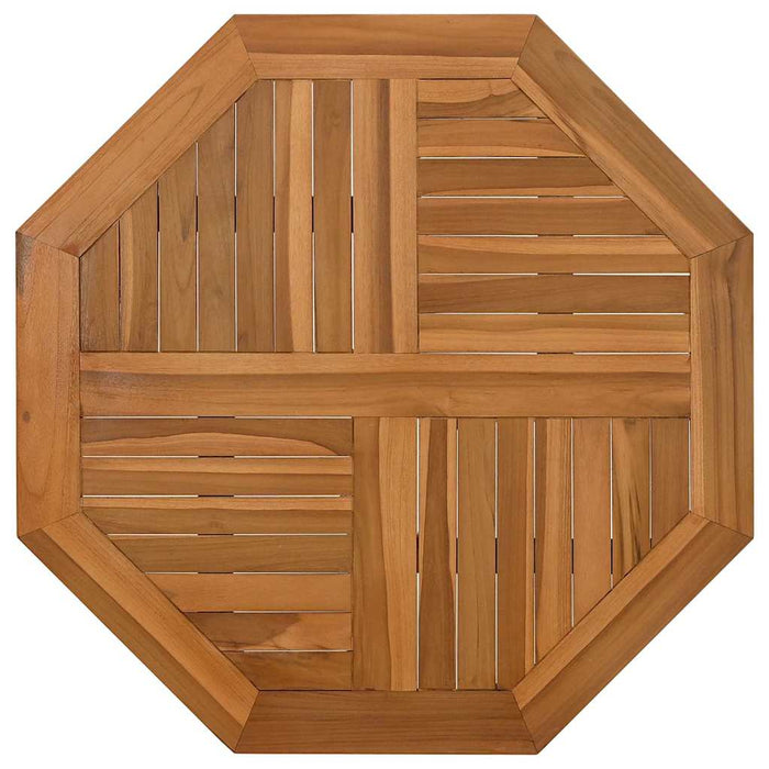 Blat de masă, 80x80x2,5 cm, octogonal, lemn masiv de tec - WALTI WALTI