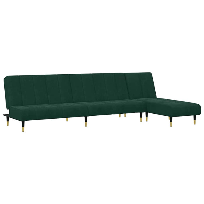Set canapele, 2 piese, verde închis, catifea WALTI