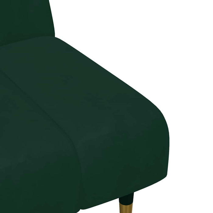 Set canapele, 2 piese, verde închis, catifea WALTI