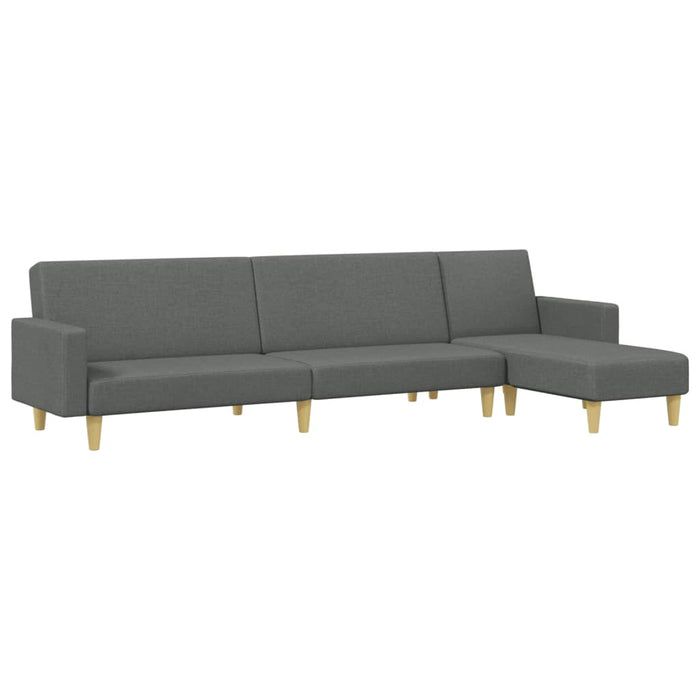 Set de canapele, 2 piese, gri închis, material textil WALTI