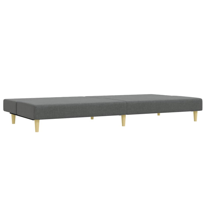 Set de canapele, 2 piese, gri închis, material textil WALTI