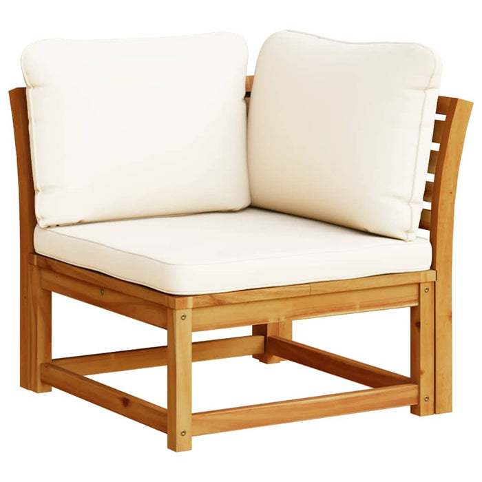 Set mobilier de grădină cu perne, 4 piese, lemn masiv de acacia WALTI