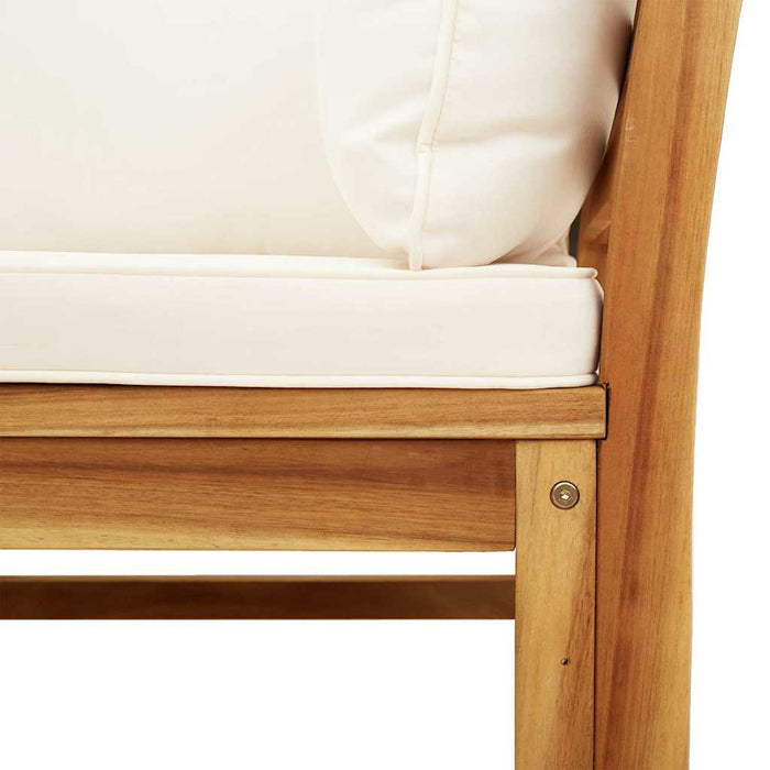 Set mobilier de grădină cu perne, 4 piese, lemn masiv de acacia WALTI