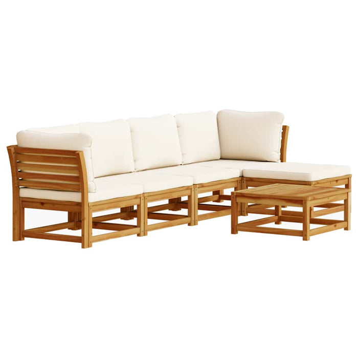 Set mobilier grădină cu perne, 6 piese, lemn masiv acacia - WALTI WALTI
