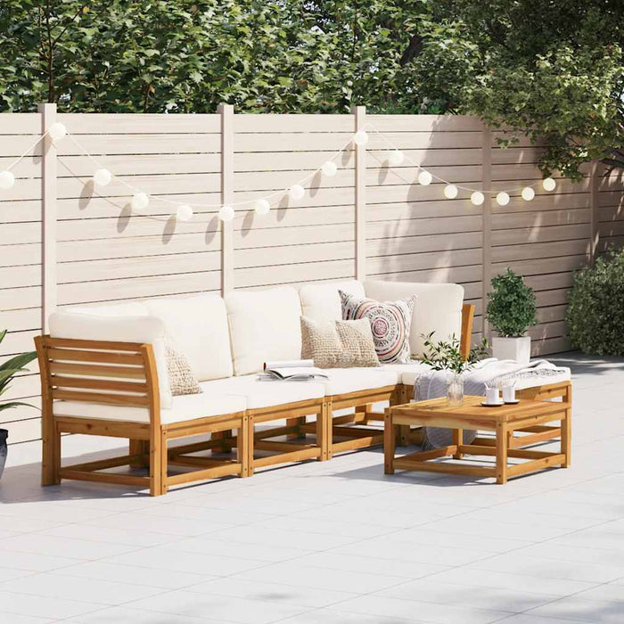 Set mobilier grădină cu perne, 6 piese, lemn masiv acacia - WALTI WALTI