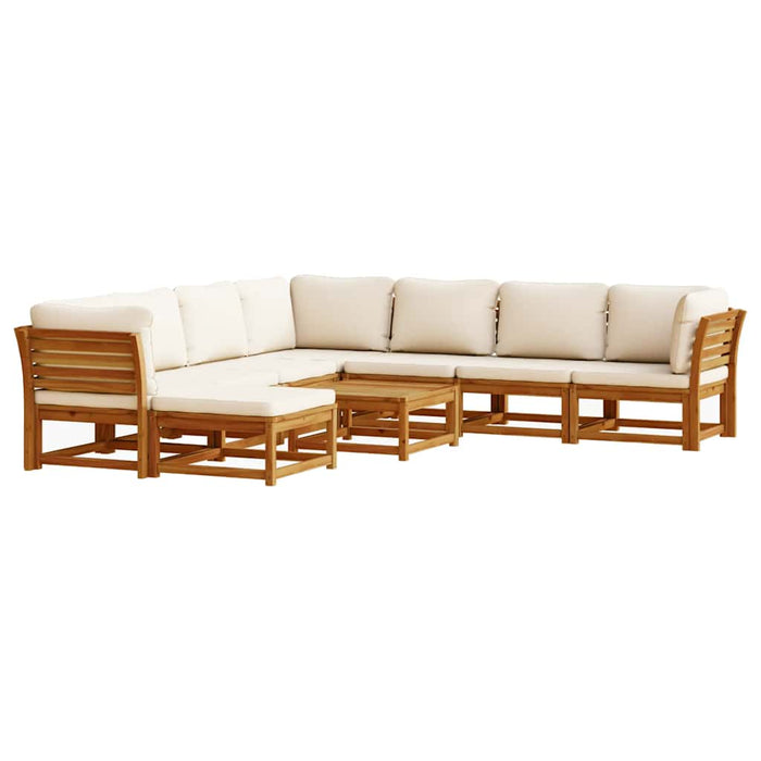 Set mobilier grădină cu perne, 9 piese, lemn masiv acacia - WALTI WALTI