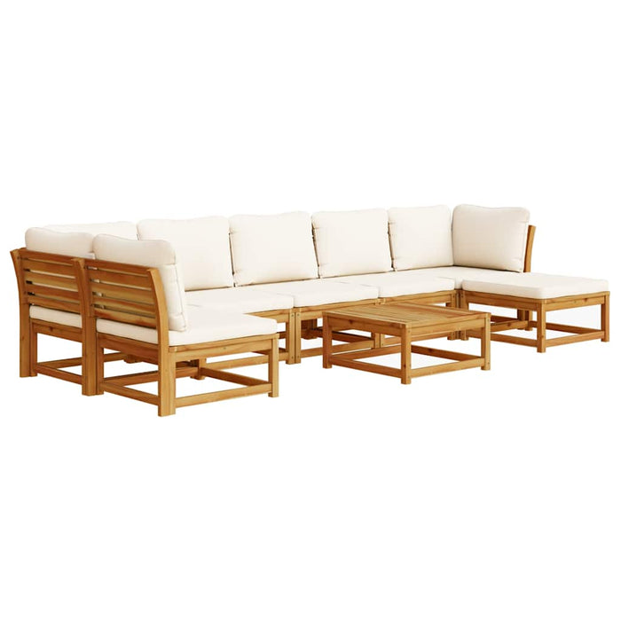 Set mobilier grădină cu perne, 8 piese, lemn masiv acacia - WALTI WALTI