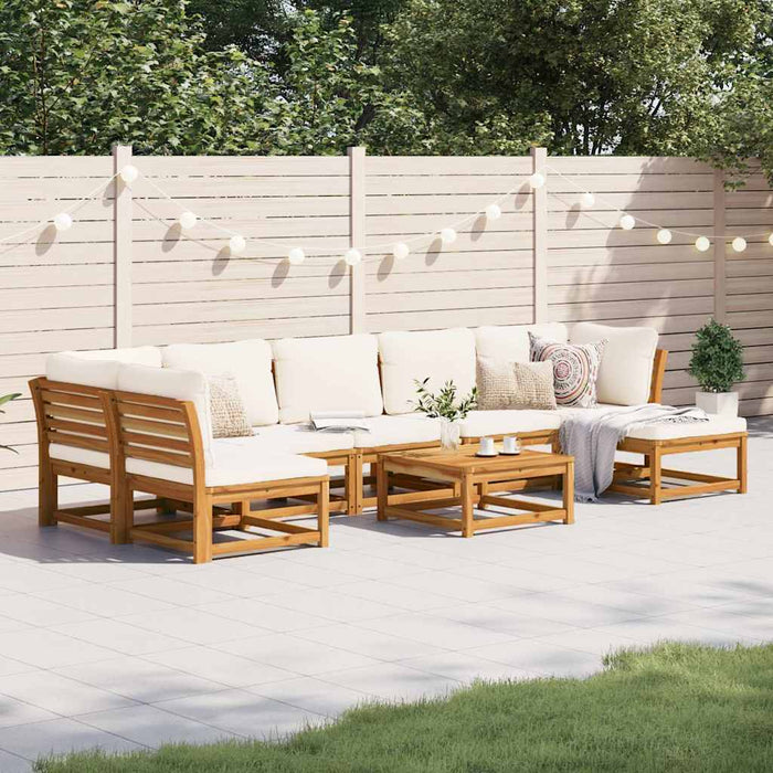 Set mobilier grădină cu perne, 8 piese, lemn masiv acacia - WALTI WALTI