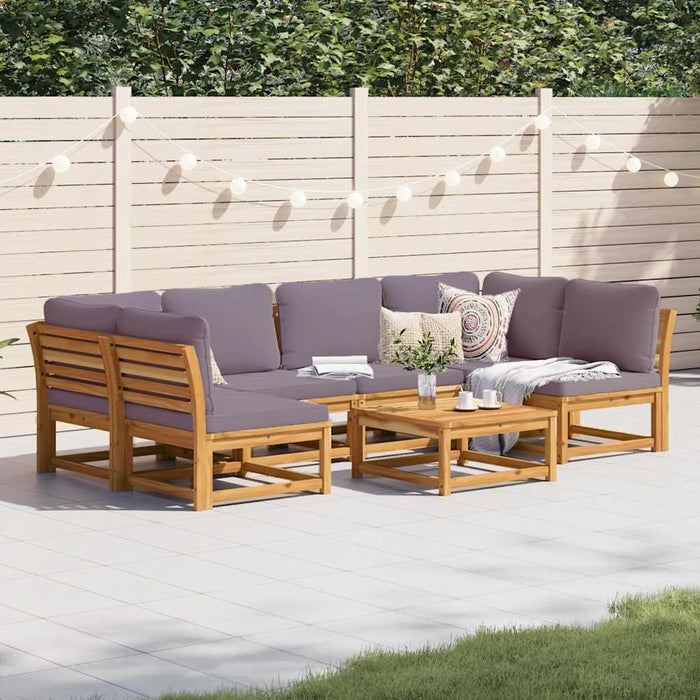 Set mobilier grădină cu perne, 7 piese, lemn masiv acacia WALTI