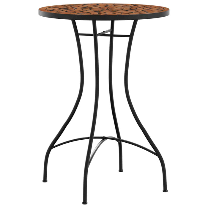 Set de bistro cu mozaic, cărămiziu, fier și ceramică - WALTI WALTI