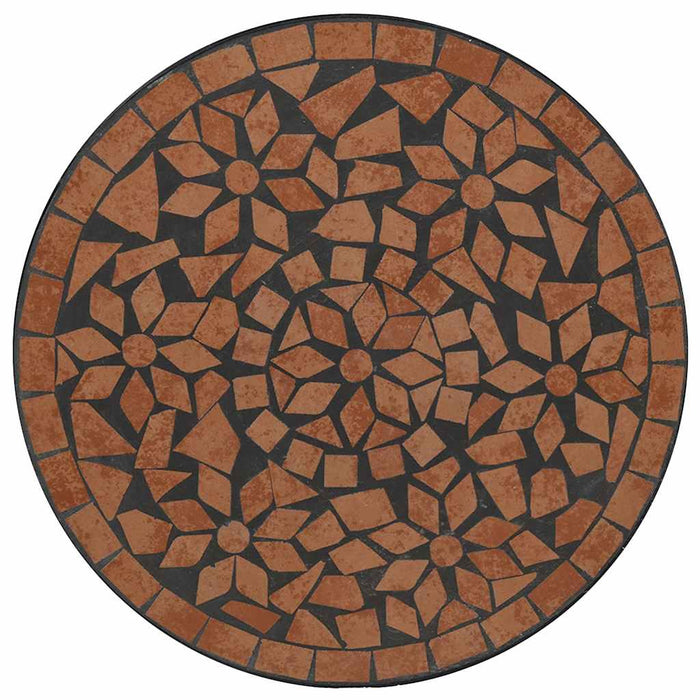 Set de bistro cu mozaic, cărămiziu, fier și ceramică - WALTI WALTI