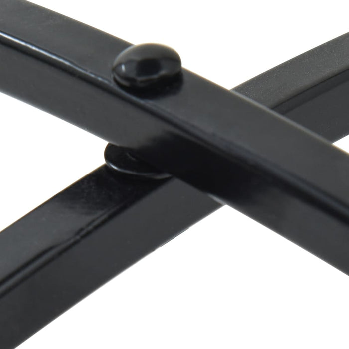 Masă de bistro cu mozaic, negru și alb, fier și ceramică - WALTI WALTI