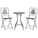 Set de bistro cu mozaic, cărămiziu și alb, fier și ceramică - WALTI WALTI