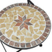 Set de bistro cu mozaic, cărămiziu și alb, fier și ceramică - WALTI WALTI