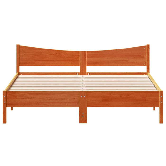 Cadru de pat fără saltea, maro ceruit 180x200 cm lemn masiv pin - WALTI WALTI