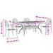 Set mobilier de grădină, 5 piese, bronz, aluminiu turnat - WALTI WALTI