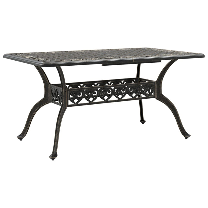 Set mobilier de grădină, 7 piese, bronz, aluminiu turnat WALTI