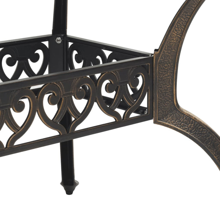 Set mobilier de grădină, 7 piese, bronz, aluminiu turnat WALTI