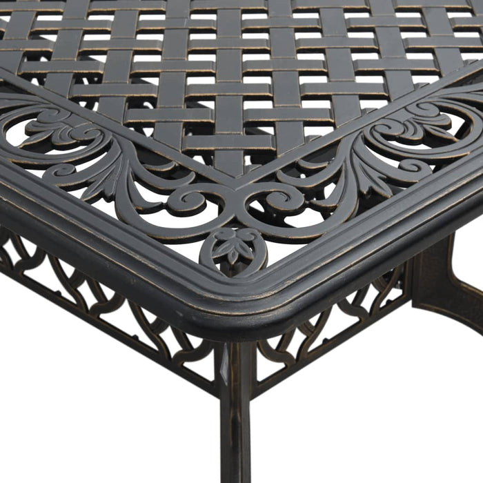 Set mobilier de grădină, 7 piese, bronz, aluminiu turnat WALTI