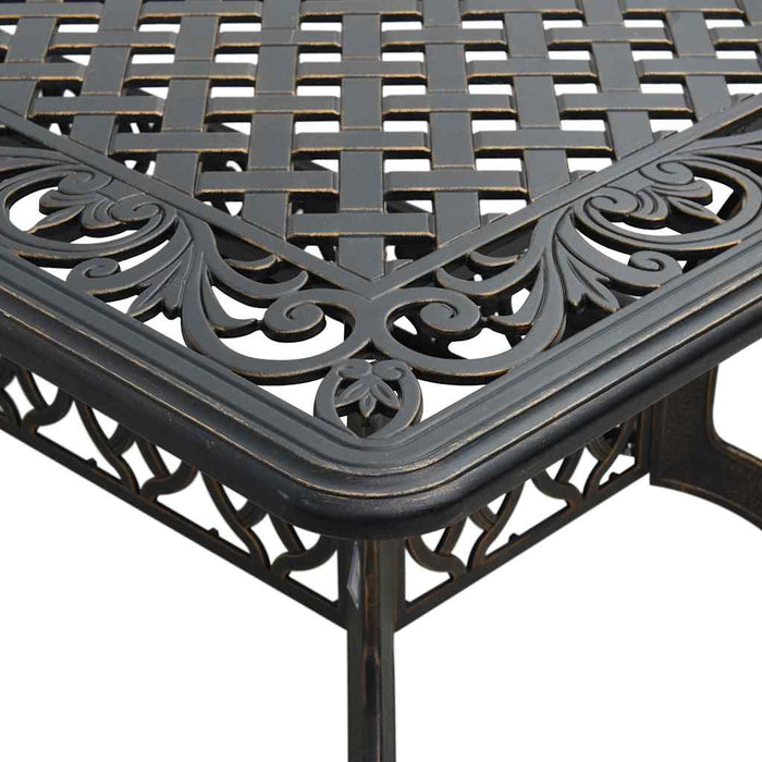 Set mobilier de grădină, 5 piese, bronz, aluminiu turnat WALTI