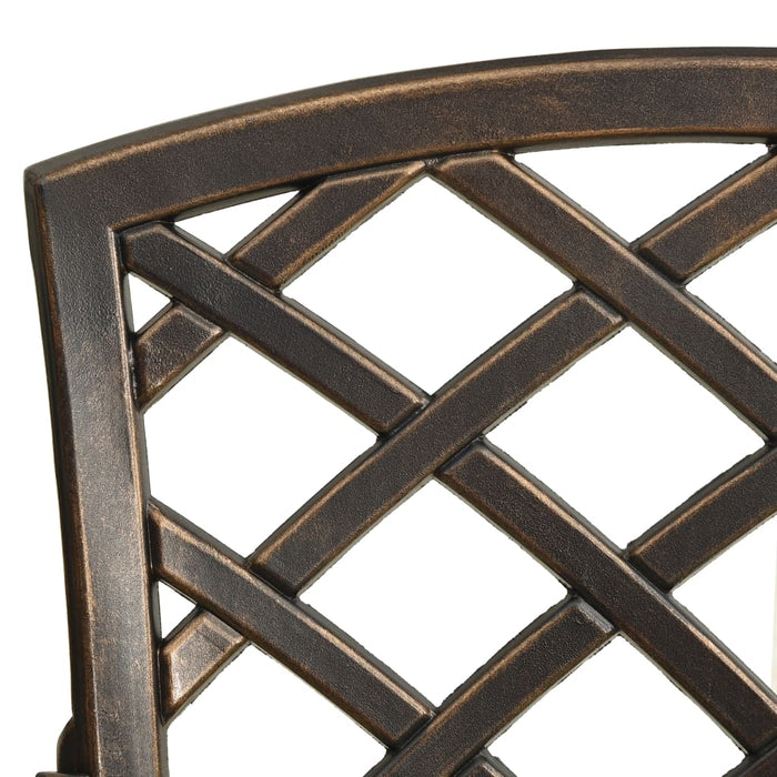 Set mobilier de grădină, 5 piese, bronz, aluminiu turnat WALTI