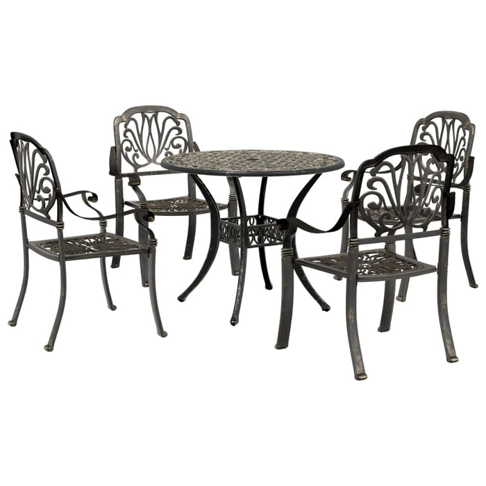 Set mobilier de grădină, 5 piese, bronz, aluminiu turnat - WALTI WALTI