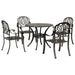 Set mobilier de grădină, 5 piese, bronz, aluminiu turnat - WALTI WALTI