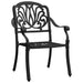 Set mobilier de grădină, 5 piese, negru, aluminiu turnat - WALTI WALTI