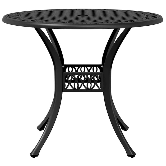 Set mobilier bistro, 3 piese, negru, aluminiu turnat - WALTI WALTI
