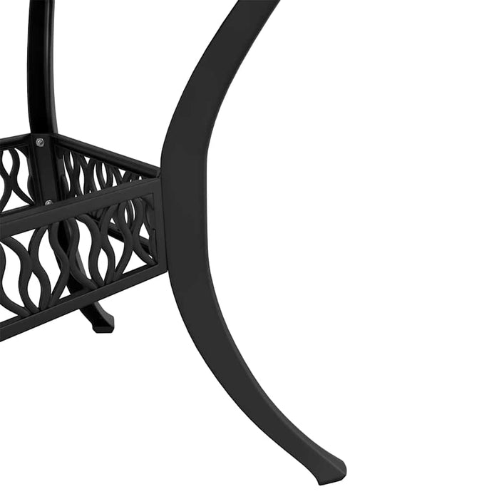 Set mobilier bistro, 3 piese, negru, aluminiu turnat - WALTI WALTI