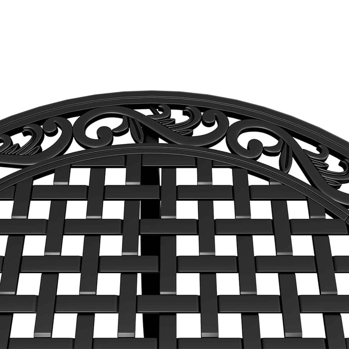 Set mobilier bistro, 3 piese, negru, aluminiu turnat - WALTI WALTI
