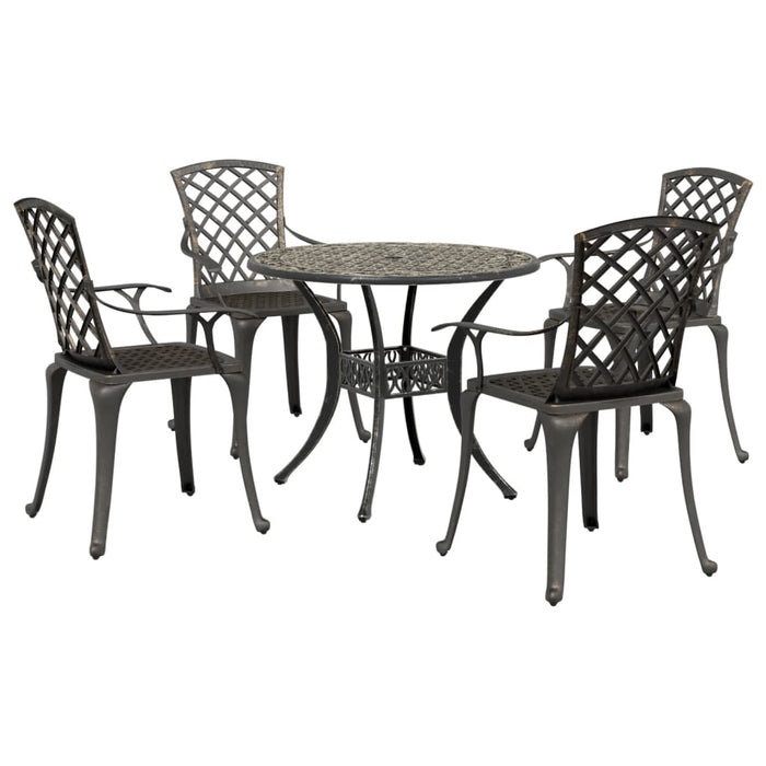 Set mobilier de grădină, 5 piese, bronz, aluminiu turnat - WALTI WALTI