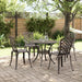 Set mobilier de grădină, 5 piese, bronz, aluminiu turnat - WALTI WALTI