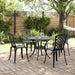 Set mobilier de grădină, 5 piese, negru, aluminiu turnat - WALTI WALTI