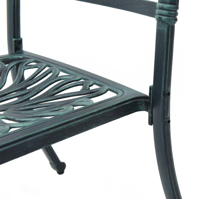 Set bistro din 3 piese, cadru din aluminiu, Verde WALTI
